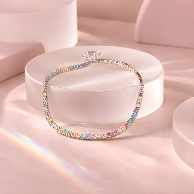 Pulsera colores de plata