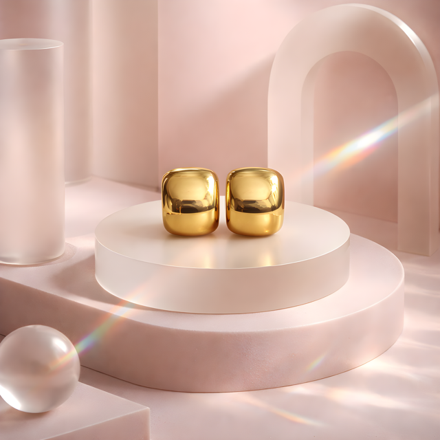 Aretes dorados