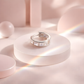 Huggie cristal rosa